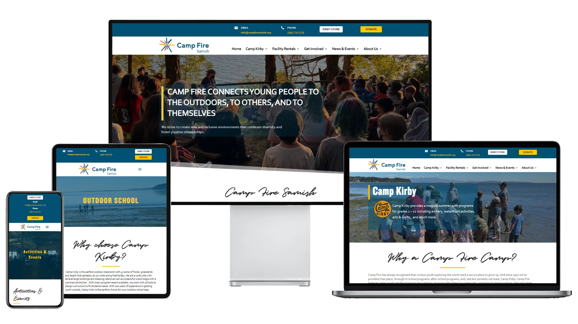 Samish Campfire in desktop, laptop, tablet, mobile